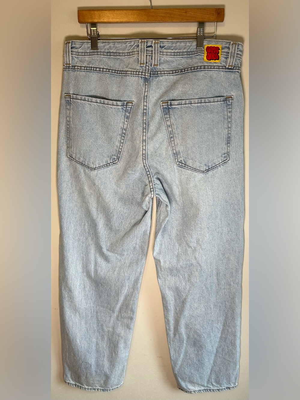 Empyre Skate Jeans 32X30 Men’s Relaxed Loose Fit Blue Light Wash Denim Logo EUC - Picture 6 of 12